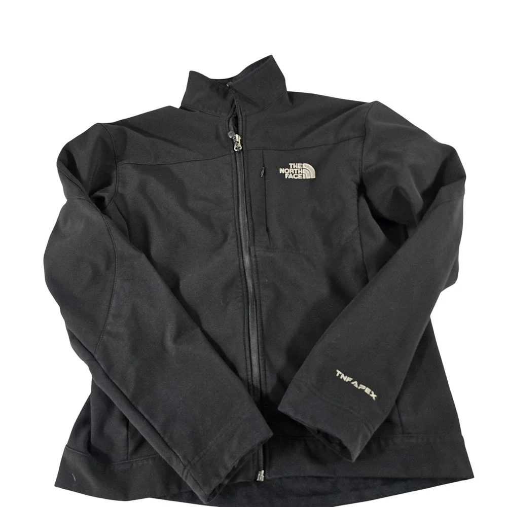The North Face Apex Softshell Jacket Black Full Zip ANC4 Women L